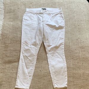 Ann Taylor Crisp White Skinny Jeans